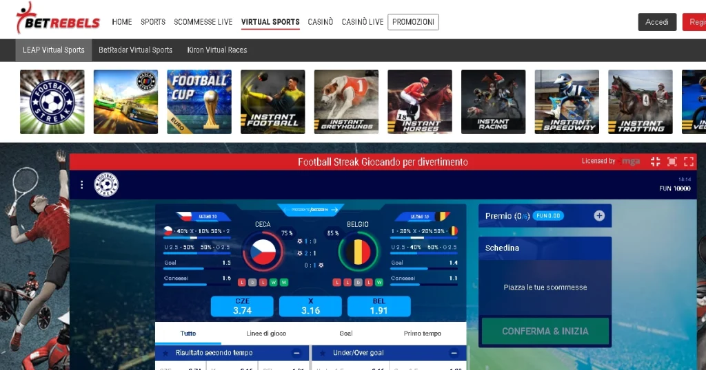 Scommesse sportive virtuali